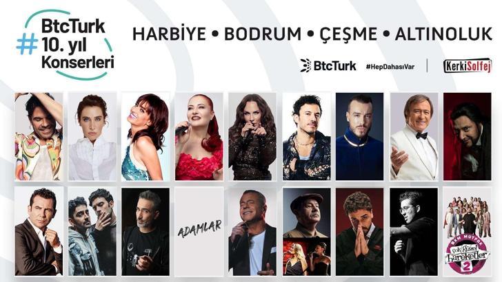 ‘BtcTurk 10. Yıl Konserleri’ başlıyor