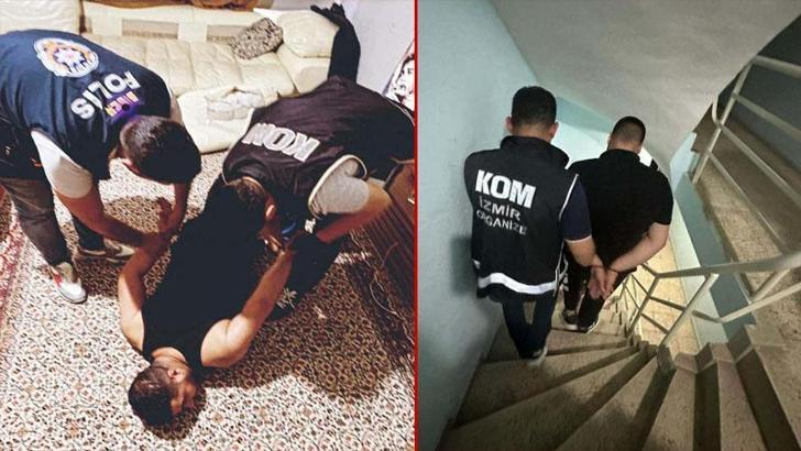 İzmir'deki suç örgütü operasyonunda 14 şüpheliden 5'i tutuklandı