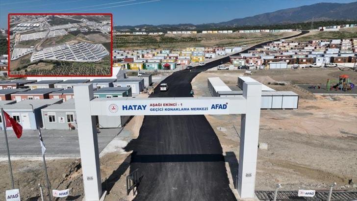 Katar'ın Hatay'da inşa ettiği 1464 konteynerlik geçici yaşam merkezi teslim edildi