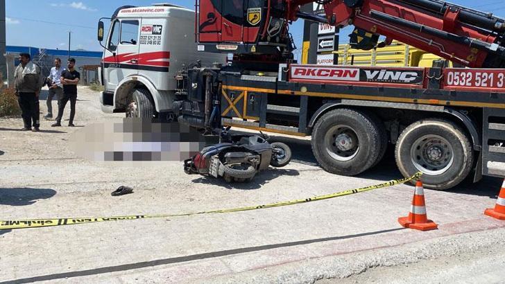 Bisiklet yolunda vince çarpan motosikletin sürücü Mahmut Efe, hayatını kaybetti
