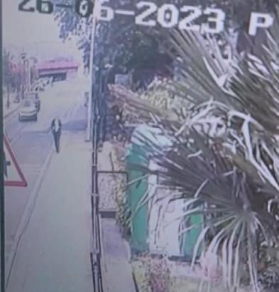 Sarıyer'de motosiklet kazası kamerada