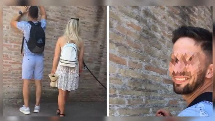 İtalya’daki Kolezyum’a isim kazıyan turistin kimliği tespit edildi