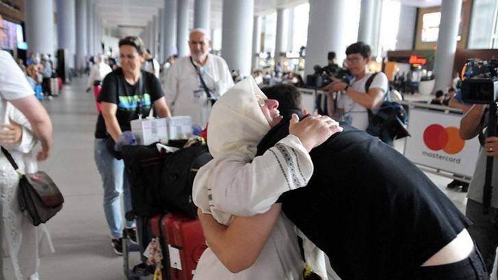 Hacılar kutsal topraklardan dönüyor