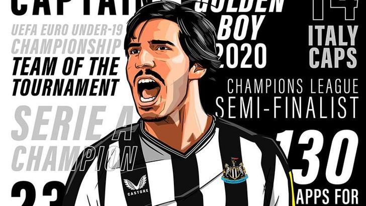 Sandro Tonali rekor bonservis bedeliyle Newcastle United’ta