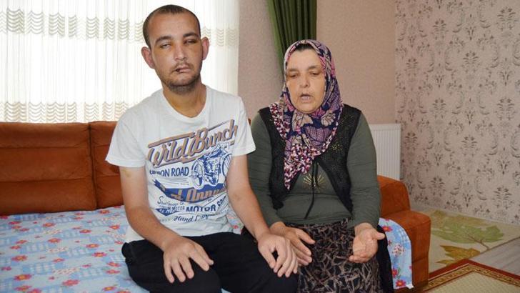 Kas hastasını kuru otları yaktığı için dövüp, hastanelik etti