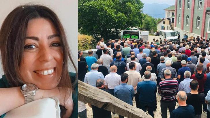 İstanbul'da eşinin öldürdüğü kadın ile annesi Tokat'ta toprağa verildi