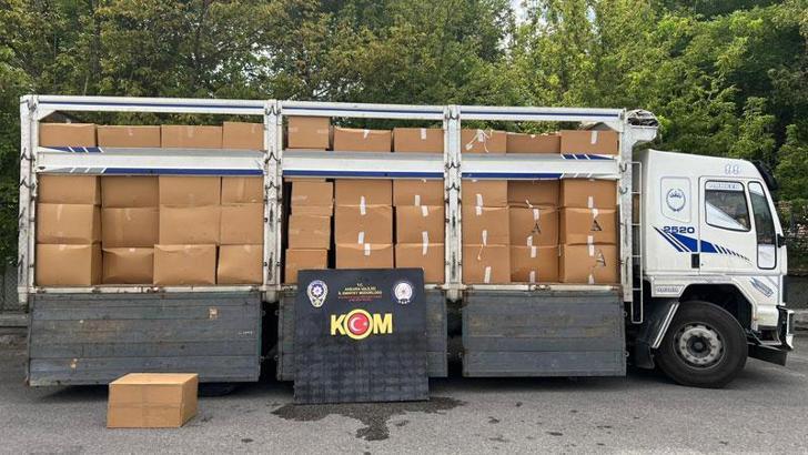 Ankara'da, 6 milyon lira değerinde bandrolsüz sigara ele geçirildi