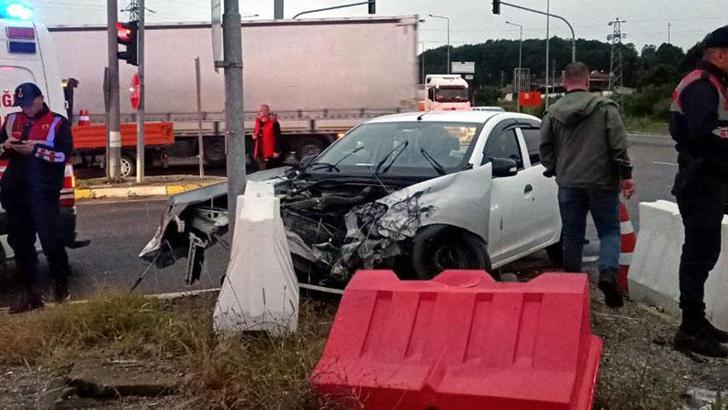 Bolu'da TIR ile otomobil çarpıştı: 6 yaralı