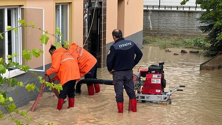 Çorum'da sağanak etkili oldu
