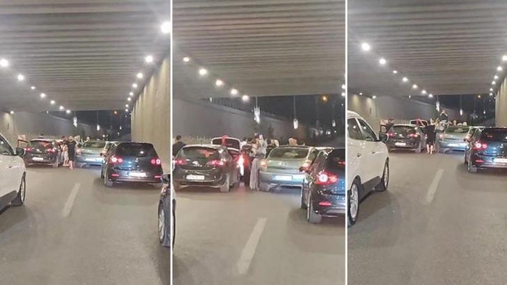 Alt geçidi kapatıp halay çeken düğün konvoyundaki sürücülere ceza