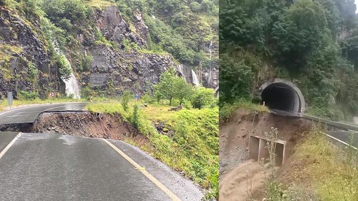 Karadeniz- Akdeniz yolunda heyelan