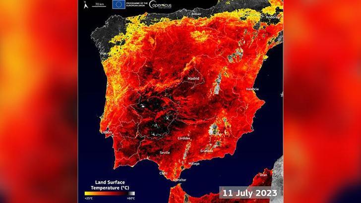 İspanya aşırı sıcak hava dalgasının etkisinde
