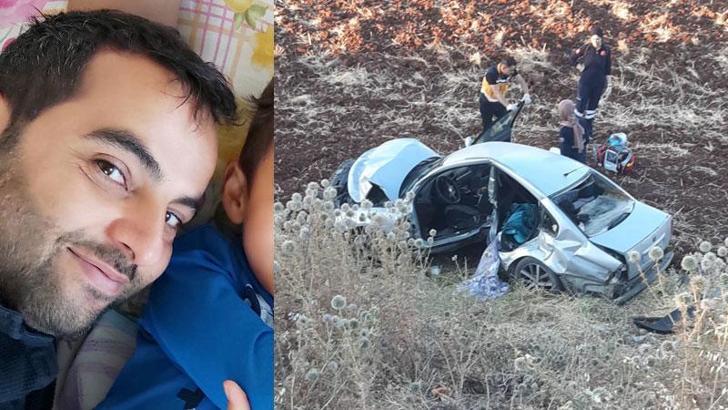Şarampole yuvarlanan otomobilin sürücüsü öldü, eşi ve 2 çocuğu yaralı