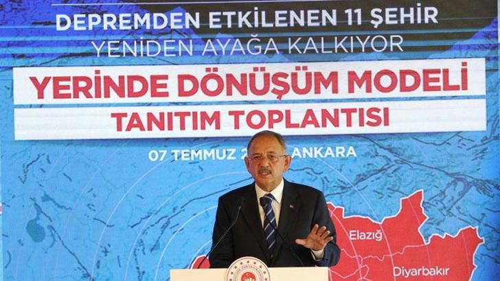 'Yerinde Dönüşüm' projesine başvurular 17 Temmuz'da