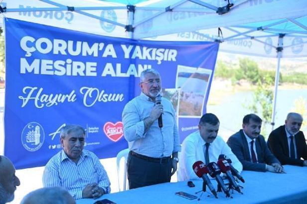 Çorum'da baraj çevresi mesire alanına dönüştürüldü