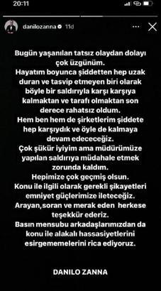 İtalyan Şef Danilo Zanna mekanının önünde saldırıya uğramasıyla ilgili açıklama yaptı