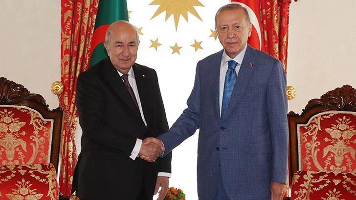 Cumhurbaşkanı Erdoğan, Cezayir Cumhurbaşkanı Tebbun’u kabul etti