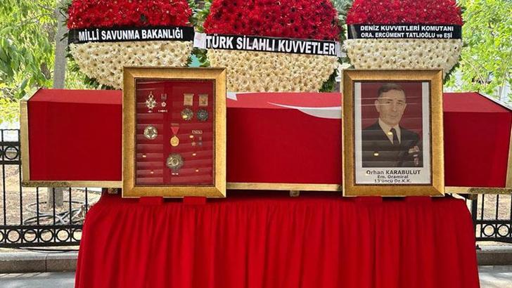 Emekli Oramiral Orhan Karabulut son yolculuğuna uğurlandı