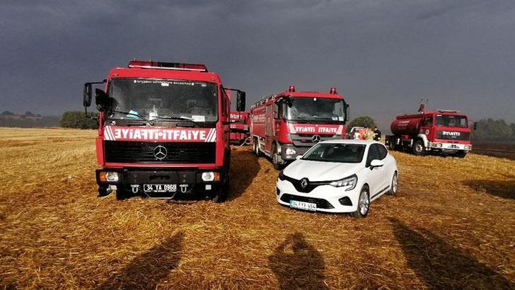 Silivri'de çıkan orman yangını söndürüldü