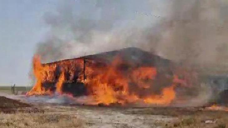 Konya'da, çiftlikte çıkan yangında 33 büyükbaş öldü