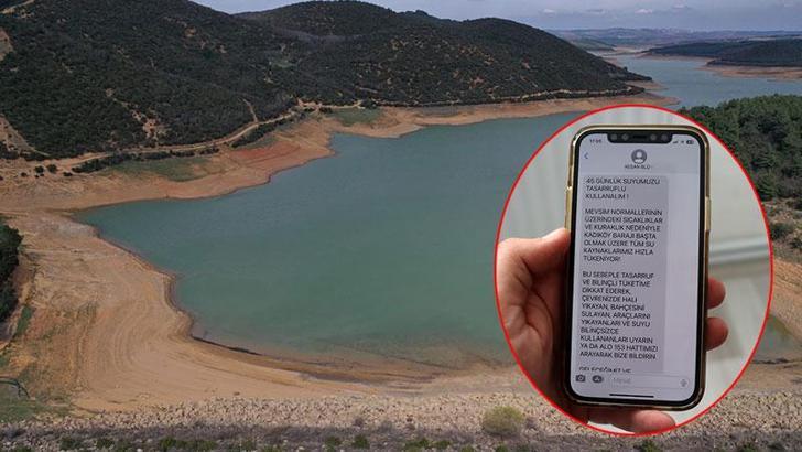 Barajda 4 milyon metreküp su kaldı; belediye SMS’lerle vatandaşları uyardı