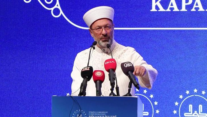 Ali Erbaş, depremzede çocukların Yatılı Yaz Kur'an Kursu Kapanış Töreni'ne katıldı