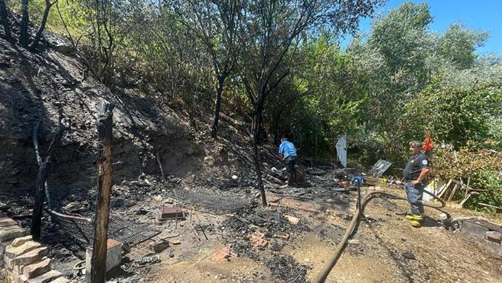 Eskişehir'de bağ evinde çıkan yangın ormana sıçradı
