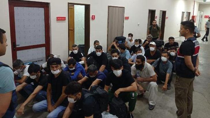 Koaceli'de yakalanan 24 kaçak göçmen sınır dışı edildi