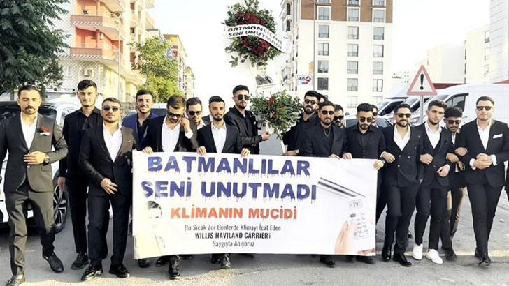 Sıcaklığın 40 derecenin üzerinde olduğu Batman’da klimanın mucidine anma etkinliği