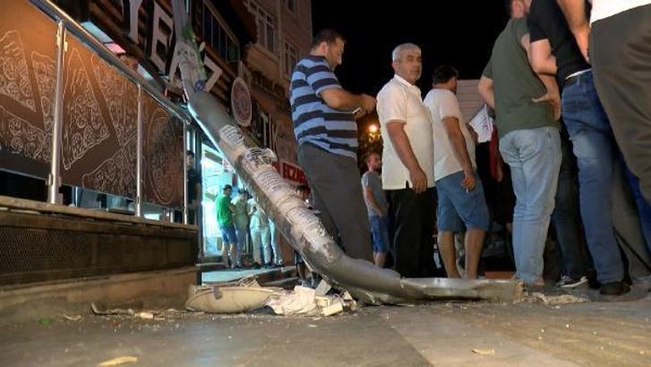 Esenyurt'ta sürücüsüz kamyon gözlükçü dükkanına daldı