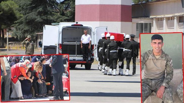 Şehit Özdemir'in cenazesi, Gaziantep'e getirildi