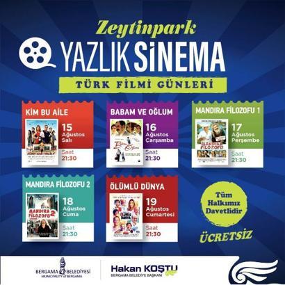 Bergama Belediyesi 'Yazlık Sinema Günleri' başlıyor