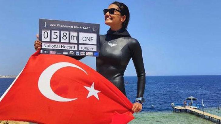 Milli sporcu Yağmur Ergün'den Türkiye rekoru