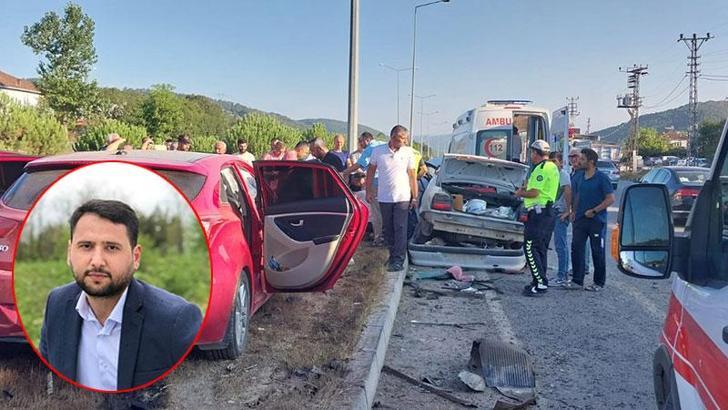 Kavşakta otomobiller çarpıştı: 1 ölü, 7 yaralı