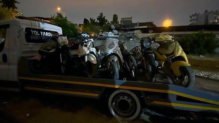 Terk edilen yediemin otoparkında hırsızlara suçüstü