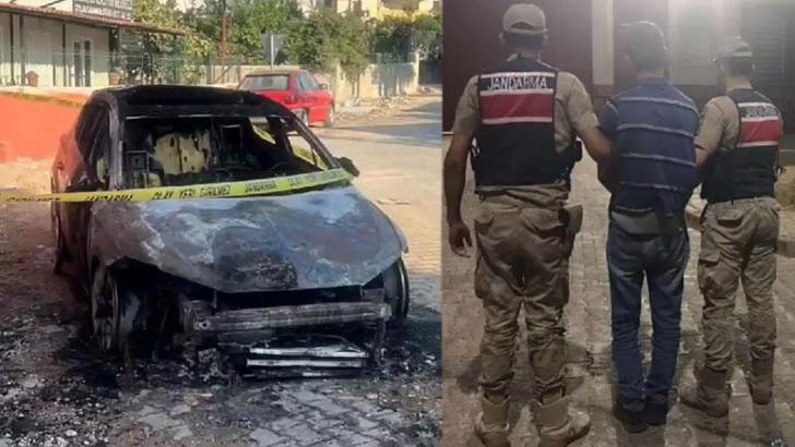 Hatay'da 2 otomobili kundaklayan şüpheli tutuklandı