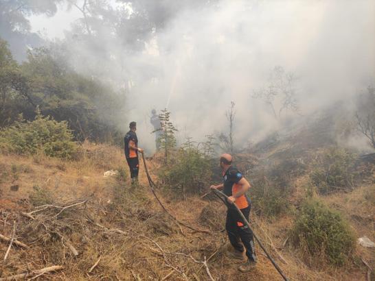 Tuzla Belediyesi'nden Çanakkale’de yangın söndürme çalışmalarına destek
