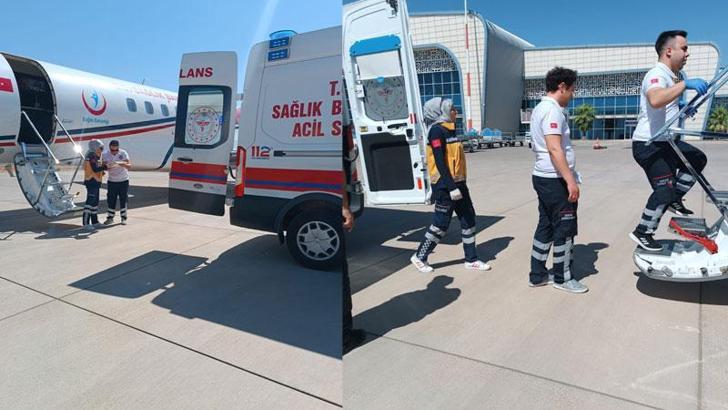 Mardin'de ambulans uçak, Gülistan bebek için havalandı