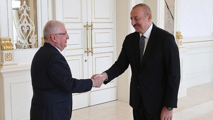 Bakan Güler, Azerbaycan Cumhurbaşkanı Aliyev'i ziyaret etti