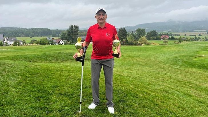 Milli golfçü Mehmet Kazan, Uluslararası Çek Cumhuriyeti Strokeplay şampiyonu oldu