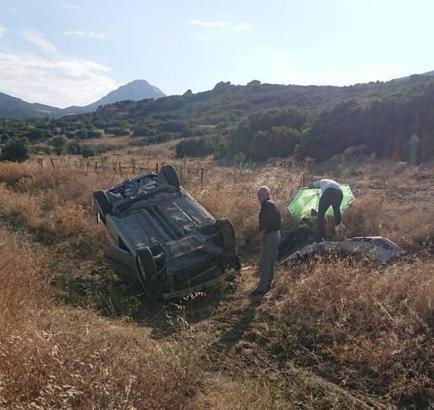 Burdur'da trafik kazası: 2 yaralı