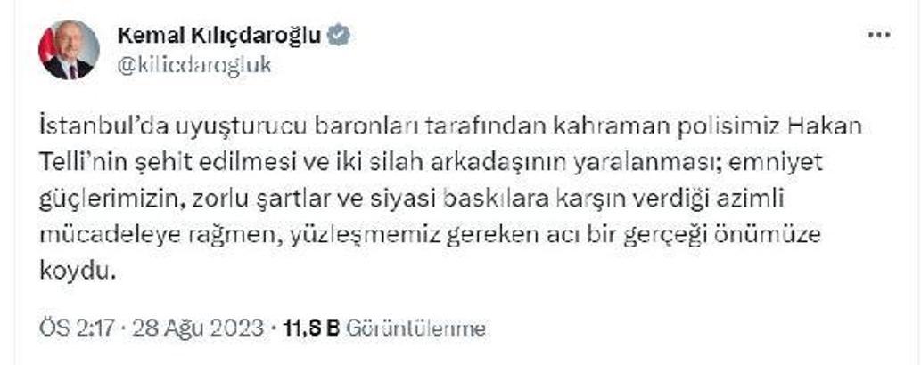 Kılıçdaroğlu: Türkiye uyuşturucunun pazarı haline geldi