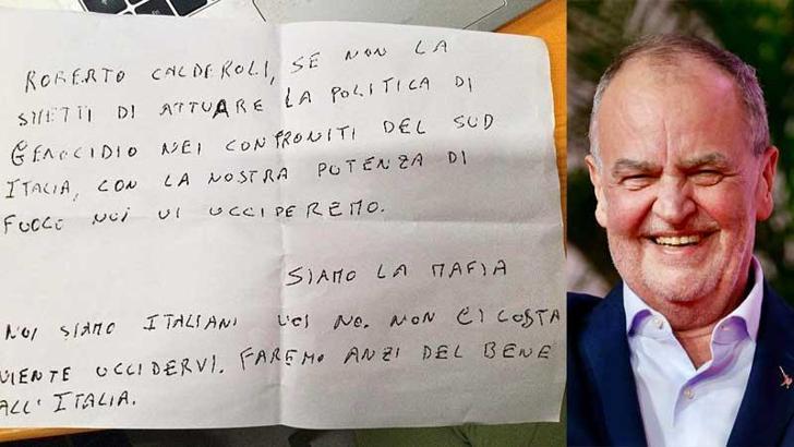 Mafyadan İtalyan Bakan Calderoli’ye ölüm tehdidi