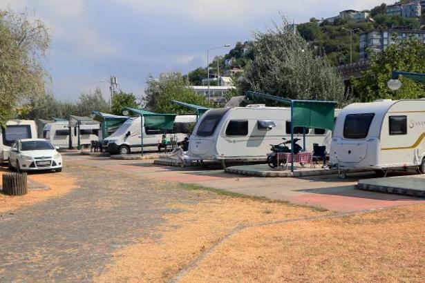 Samsun’daki karavan parkı yabancı turistler de tercih ediyor