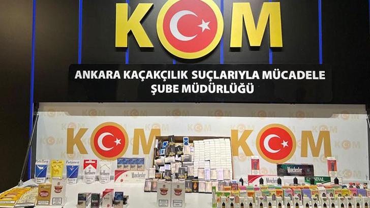 Ankara'da kaçak sigara operasyonu: 2 gözaltı