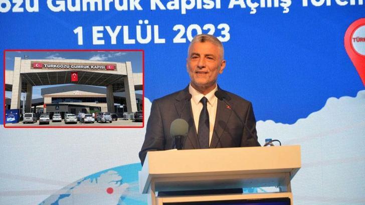 Modernize edilen Türkgözü Gümrük Kapısı, Bakan Bolat'ın katıldığı törenle açıldı