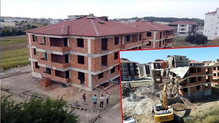 27 daireli inşaat için 'uygunluk' raporu verilen beton 'kullanılamaz' çıktı; binalar yıkıldı