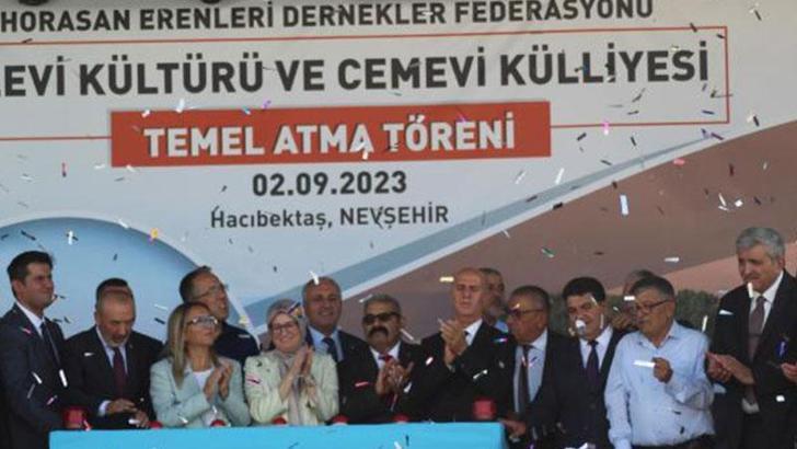 MHP Lideri Bahçeli’nin bağışladığı arsaya cemevinin temeli atıldı
