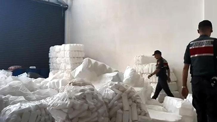 Tekirdağ'da 64 ton sahte deterjan ele geçirildi