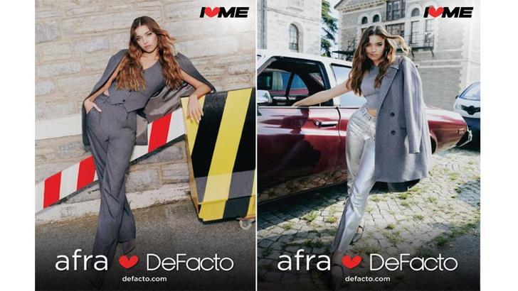 Afra Saraçoğlu, DeFacto’nun yeni koleksiyonu için kamera karşısına geçti